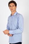 Tudors Modern Slim Fit Poplin Pamuk Efekt Erkek Gömlek