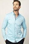 Tudors Slim Fit Dar Kesim Uzun Kol Erkek Gömlek DR220009-107