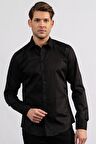 Tudors Slım Fıt %100 Koton Saten Premium Erkek Gömlek