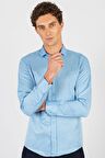 Tudors Modern Slim Fit Dar Kesim Düz Erkek Gömlek