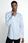 Modern Fit %100 Pamuk Armürlü Leke Tutmaz Gömlek - TUDORS