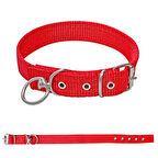 Savex Dokuma Köpek Boyun Tasması Kırmızı 4*70 cm