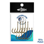 Olta İğnesi - Telescopic Star - Bronz - No: 5/0  (10'lu Paket)