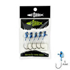 Kurşunlu Jighead Zoka - 8g - Fishack - Mavi Beyaz (XHA11) - 5 Adet