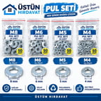 PUL SETİ (M8 M6 M5 M4) 200PARCA