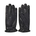 Siyah Tokalı Erkek Deri Eldiven