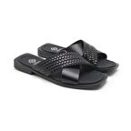 Desa Lanny Siyah Kadın Deri Terlik