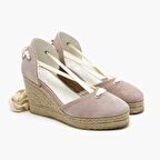 Bucky Pudra Kadın Dolgu Topuk Süet Espadril