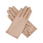 Bej Kadın Deri Eldiven