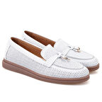 Breana Beyaz Kadın Günlük Deri Ayakkabı