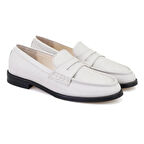 Kadın Ekru Deri Günlük Ayakkabı