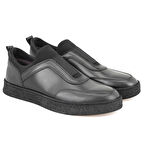 Larz Siyah Erkek Deri Günlük Ayakkabı