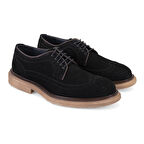 Jagger Siyah Erkek Süet Deri Klasik Ayakkabı