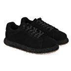 Diana Siyah Kadın Süet Deri Günlük Ayakkabı