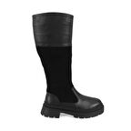 Sendy Siyah Kadın Deri Çizme