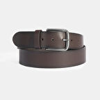 Erkek Kahve Spor Deri Kemer