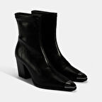 Kadın Siyah Kalın Topuklu Stretch Çizme