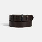 Erkek Kahve Deri Spor Kemer