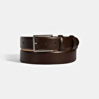 Erkek Kahve Deri Klasik Kemer