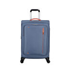 American Tourister Mavi Cloudrider 4 Tekerlekli Orta Boy Valiz 67 cm