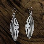 Yaprak Model Telkari 925 Ayar Gümüş Kadın Küpe