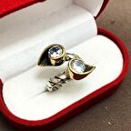 Zirkon Taşlı 925 Ayar Otantik Gümüş Kadın Yüzük