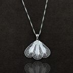 İstiridye Model Elişçiliği Telkari Gümüş Kadın Kolye