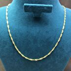 Singapur Model Altın Kaplama Kadın Gümüş Zincir