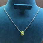 Yeni Toplu Model Nazar Boncuklu Kadın Gümüş Kolye