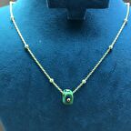 Yeni Toplu Model Nazar Boncuklu Kadın Gümüş Kolye