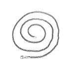 Yuvarlak Tasarım Kral Zincir 925 Ayar Erkek Gümüş Kolye