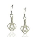 1000 Ayar Kazaziye Kadın Gümüş Küpe