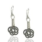 1000 Ayar Kazaziye Kadın Gümüş Küpe