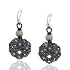 1000 Ayar Kazaziye Kadın Gümüş Küpe