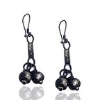 1000 Ayar Kazaziye Kadın Gümüş Küpe