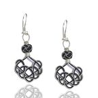 1000 Ayar Kazaziye Kadın Gümüş Küpe