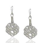 1000 Ayar Kazaziye Kadın Gümüş Küpe