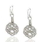 1000 Ayar Kazaziye Kadın Gümüş Küpe