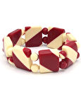 Krem Kırmızı Toz Kehribar Bileklik 201021561