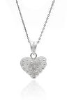 Bereket Kalp Tasarım 925 Ayar Gümüş Saf Telkari Kolye 201023531