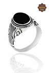 Oniks Taşlı 925 Ayar Gümüş Erkek Yüzük 201023774