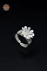Çiçek Model El işçiliği 925 Ayar Gümüş Telkari Kadın Yüzük 201023971