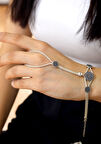 Yöresel Yonca Tasarım Mardin Hasırı Şahmeran Gümüş Bileklik 201024728