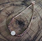 Su Yolu Model Rose Kaplama Yakut Taşlı Gümüş Kadın Bileklik