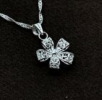 Çiçek Model Gümüş Kadın Telkari Kolye