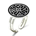 Yuvarlak Model Gümüş Mardin Hasırı Kadın Yüzük