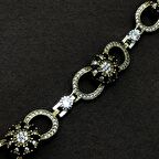 Fiyonk Model Zirkon Taşlı Gümüş Kadın Otantik Bileklik