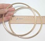 13 cm light gold yuvarlak metal çanta sapı