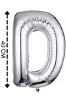 Folyo Balon D Harfi Helyum Balon 40 Cm