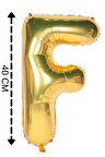 Folyo Balon F Harfi Helyum Balon 40 Cm